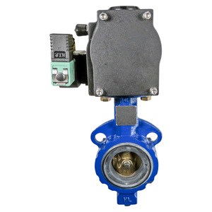 Butterfly Valve w/Actuator,6.0",Wafer,Limit Switch
